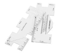 GLOGLOW Regla de Patchwork, 2 Piezas, Regla de Plantilla de Acolchado de Costura, de Corte de 10x4 Cm con Escala Transparente que No Se Decolora para Medir, Dibujar y Coser