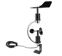GLOGLOW Sensor de Dirección de Velocidad del Viento Modbus RS485, Sensor de Viento de Aleación de Aluminio ABS de Acero Inoxidable, 0 a 70 M S IP64 9 V a 30 V para Meteorología Agricultura Marina
