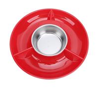 GLOGLOW Set de Fondue Eléctrica - Máquina para Fondue de Chocolate con 10 Tenedores, Bandeja Extraíble y 2 Niveles de Temperatura Ajustables - Ideal para Derretir Chocolate y Queso, (Enchufe europeo