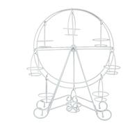 GLOGLOW Soporte para Magdalenas con Noria para 8 Cupcakes, Soportes Giratorios de Acero Inoxidable, Soporte Multifuncional para Exhibición de Pasteles para Bodas, Cumpleaños, Fiestas