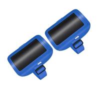 GLOGLOW Suministros de Oficina Funda para Tarjeta de Identificación de PVC Transparente Impermeable de 5,12x4,53 Pulgadas con Banda Elástica Ajustable para Sitio de Construcción Al Aire Libre, (2PCS)
