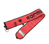 GLOGLOW Tubo de señalización inflable para buceo de alta visibilidad, de seguridad subacuática, material de nailon 210D (naranja rojo)
