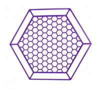 GLOGLOW Utensilios de Alimentación para Mascotas PP Engrosado Marco Hueco de Colmena 6.14x7.01 Pulgadas Alimentador Flotante para Beber Baño de Abejas, Superficie Perforada Reutilizable Que Evita el