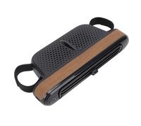 GLOGLOW Ventilador de Reposacabezas para Coche USB 3 Velocidades Motor sin Escobillas ángulo Ajustable Silencioso con Soporte para Asiento Delantero Trasero (Grano de madera)