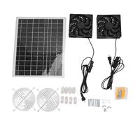 GLOGLOW Ventilador de Ventilación Solar Ventilador de Ventilador Solar de 75W con Ventilador de Escape Solar con IPX7 para Techo de Garaje para Mascotas de Pollo para el Techo de Garaje
