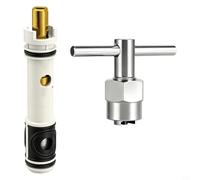 Glomc 1 cartucho de repuesto para grifo de una sola manija 1225, ajuste preciso compatible con modelos 1225, incluye herramienta opcional para reparación de bricolaje (B)