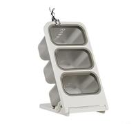 Glomc 1 organizador de cápsulas de café, caja de almacenamiento de bolsas de té de estilo japonés, estante plegable multicapa para mascotas para café para cápsulas y aperitivos, encimera de cocina (A)