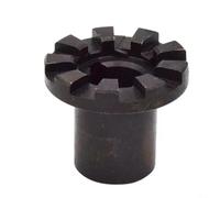 Glomc 1 pieza de inserción de embrague de eje de engranaje de fresado C85 para fresadora C85, pieza de trabajo de metal, compromiso suave, negro, 40 x 35 mm, reparación industrial