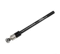 Glomc Adaptador de eje pasante para remolque de bicicleta, 160-178 mm P1.0, perno de eje de horquilla delantera de aleación de aluminio para bicicleta de montaña, ancho ajustable con juntas, pincho