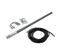 Glomc Antena de 868 MHz, fibra de vidrio de 868 MHz 915 MHz para antena Omni 12DBi al aire libre con conector N macho para uso en red de helio (kit de antena)