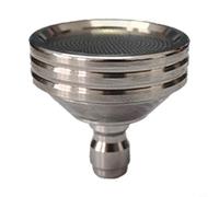 Glomc Boquilla de conexión rápida de acero inoxidable de 1/4, cabezal de ducha de alta presión para lavadora a presión, herramienta de limpieza resistente para coches y patios, 1 paquete (grande)