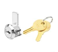 Glomc Cerradura Buzon, Cerradura de aleación de Zinc para archivador, Caja registradora, buzón, Cerradura de cajón con 2 Llaves (A)