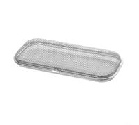 Glomc Cesta para lavavajillas de acero inoxidable 304 con drenaje de malla, tamaño compacto y diseño resistente a la corrosión para limpiar cubiertos, utensilios y pequeños artículos de cocina, color