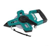 Glomc Cinta métrica portátil de acero inoxidable de 30 m, 50 m, 100 m, con diseño de mano para medidas precisas de tierra e ingeniería, verde, ideal para construcción y topografía (30 m)