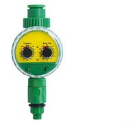 Glomc Controlador automático de riego de jardín con riego ajustable de 1 a 120 minutos y ciclo programable de 1 a 72 horas, temporizador de perilla a batería para césped, planta