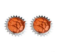 Glomc Cubierta de cubo de rueda para WORX para robot cortacésped Landroid (serie S & M: S300/WR130E, M500/WR141E, M700/WR142E, M1000/WR143E) con 2 tacos de metal antideslizantes