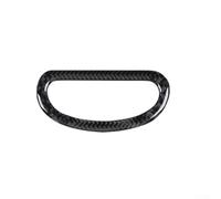 Glomc Cubierta del panel de control de fibra de carbono, para Fiat 500L 2014-2017, cubierta del panel del interruptor del tablero para la decoración interior del coche elegante