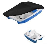 Glomc Cubierta impermeable resistente para barco con pedales para 3 o 5 personas, tela Oxford recubierta de plata con bolsa de almacenamiento para protección al aire libre en todo tipo de clima (286 x
