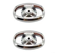 Glomc Cubierta lateral de perilla de metal para carretes Daiwa para Lt, pieza de reparación de tapa de píldora de agarre gris para Fuego para Regal Luvias para CROSSFIRE, 18,5 x 11,1 mm, 1 paquete (2