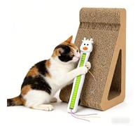 Glomc Cuerda voladora interactiva de movimiento automático para gatos, función de arranque táctil ajustable y factor de forma plegable, alivio del aburrimiento para gatos de interior