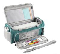 Glomc Funda de transporte compatible con Cricut Joy Xtra y accesorios, para máquina Cricut Joy antiarañazos con múltiples bolsillos con espacio para máquina, cuchillas y adaptadores (es verde)