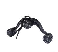 Glomc Herramienta de atar nudos de línea de pesca para nudos FG y conexiones líderes, carrete compacto compatible con fabricación de nudos con diseño plegable, color negro