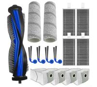 Glomc Juego de piezas de repuesto para Ecovacs para Deebot T80S/T80S Omini con cepillo principal, cepillos laterales, filtros, mopas de rodillo, bolsas de polvo y cepillo de limpieza para limpieza de