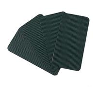 Glomc Kit de 4 parches de seguridad para piscina, parches de reparación de malla de 4 x 8 pulgadas para fijar desgarros y rasgaduras en cubiertas de piscina, adecuados para mantenimiento de piscinas