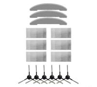 Glomc Kit de repuesto para aspiradoras VEXILAR V8/V9 T10/T20 para robot aspiradoras W7 y W11, 6 cepillos laterales + 6 filtros HEPA + 3 paños de microfibra