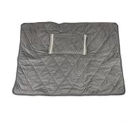 Glomc Manta térmica inalámbrica USB, para terciopelo CRYSTAL 60 × 80 cm, lavable a temperatura constante 45 °C, manta térmica portátil para el hogar, oficina, viajes, uso al aire libre (gris plateado)