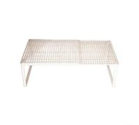 Glomc Organizador de almacenamiento para armario, estantes de armario, organizador de armario expandible, organizador de gabinete para dormitorio, cocina, oficina (blanco, 22 cm)