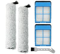Glomc Paquete de 2 cepillos de rodillo y filtros para Bissell para Crosswave para Omniforce 3882 3970F, piezas de aspiradora lavables con herramienta de limpieza