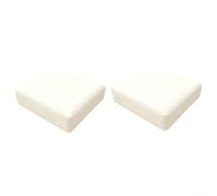 Glomc Paquete de 2 fundas de cojín de asiento de patio al aire libre, 60 x 60 x 10 cm, protectores de repuesto de tela Oxford impermeable, para muebles de jardín, sillas de ratán, cojines de sofá