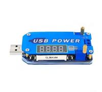 Glomc Probador de fuente de alimentación ajustable por USB de 15 W 0.5-30 V con pantalla digital, límite de corriente 2 A, compatible con qc2.0 para qc3.0 Afc Fcp protocolos, para taller