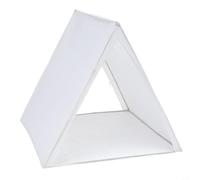 Glomc Tienda de campaña tipi blanca de 4 pies plegable para interiores con marco de PVC, castillo portátil para niños para dibujar y leer para cumpleaños (blanco)