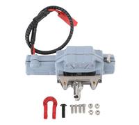 Glomora 1/10 RC Crawler Winch Metal RC Simulación de reemplazo de cabrestante para SCX10 1/10 Escala RC Crawler Car (Grey)