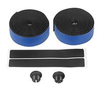 Glomora 1 Par Bike Rubicar Shock Absorción de 2 Colores PU EVA Transpirable Accesorios de Bicicleta Autoadhesivos (Azul)