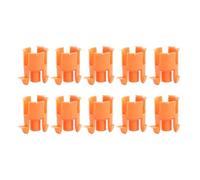 Glomora 10pcs Bomba de embrague Master Cylinder Heblas Clips Kit 96765344480 Reemplazo para Elysee C Elysee C2 C3 C4 C5 C6 (Orange)