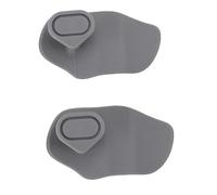 Glomora 2pcs Silicone Gym Gips No Slip ergonómico Entrenamiento de Entrenamiento de Entrenamiento para Levantar Pesas Fitness Entrenamiento (Grey)