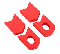 Glomora 4 Uds Road Bike Crank Arm Protector cubierta de manivela protector silicona manivela Botas (rojo)