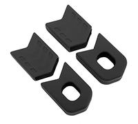 Glomora 4pcs Road Bike Crank Arm Protector cubierta de manivela protector silicona manivela Botas (negro)