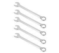 Glomora 5 unidades, 22 mm, apertura Flex-Head Ratcheting, Wrench Dual Purpose Open Box Spanner Chrome Vanadium Steel Hand Tools
