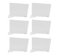Glomora 6PCS Shelf Dividers for Closet Organization Clear Closet Shelf Organizer Separators for Bedroom Kitchen Office Multi Function