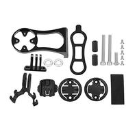 Glomora aleación de Aluminio Bicicleta Ordenador Soporte Manillar extensión Montaje Ciclismo Accesorio (Black)