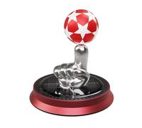 Glomora - Ambientador giratorio con energía solar para coche, diseño de balón de fútbol, decoración de vehículos, difusor de aceite esencial