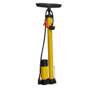 Glomora Bike Pump,Universal 160psi High Pressure Manual Bike Tire Pump with Gauge Multiple Valves for Car Tires Basketball Football