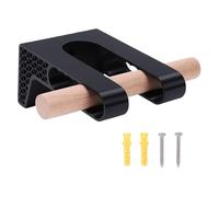 Glomora Bike Wall Mount Rack for Road Gravel Mountain Bikes Space Saving Bicycle Wall Stand with Fixing Wooden Stick for Adjustable Stable Support (Small Size)