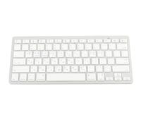 Glomora Bilingual Wireless Keyboard Mini Gaming Ultra Thin Portable White Keyboards Compatible with Android, iOS, PC (Korean)