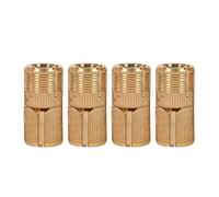 Glomora Bisagra De Latón, 4 Unids/Pack Bisagra De Barril Oculta para Puerta De Gabinete De Cobre para Proyectos De Bricolaje De Encimeras 10/12/14/16mm(16mm)