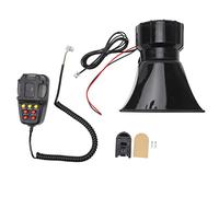 Glomora Bocina De Sirena De Coche Versátil De 12 V, 7 Sonidos De Sirena, Función De Grabación, Ideal para Vehículos Y Más